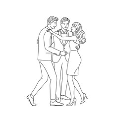 Couple dancing joyfully at a party in a stylish setting  