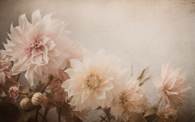 vintage background with flowers