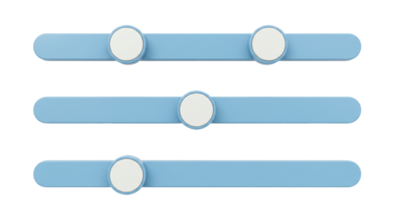 Isolated Equalizer Sliders