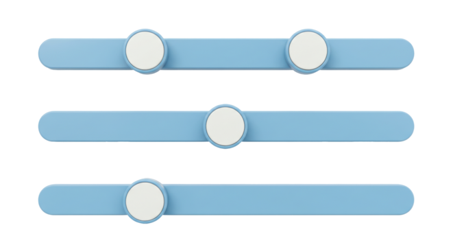 Isolated Equalizer Sliders