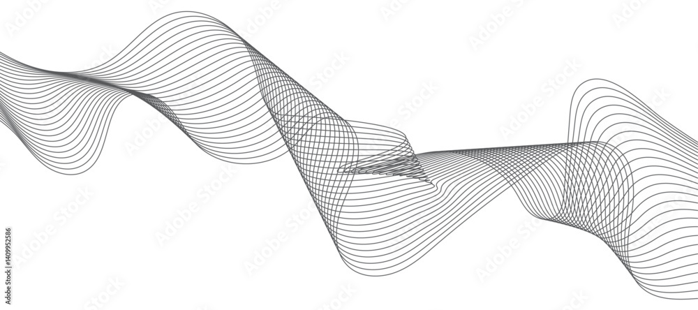 Poster abstract background with wave and curve line.