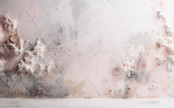 grunge wall background floral