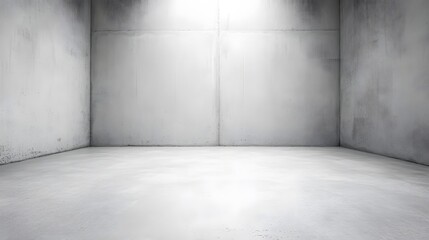 Empty Concrete Room Interior Space Modern Minimalist Design Background