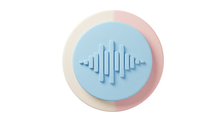 Isolated Voice Wave Icon