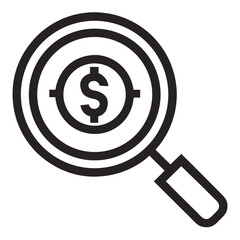 vector magnifying glass icon