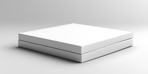 Naklejka premium Blank White Box on Gray Background