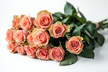 Fototapeta premium romantic rose bouquet,