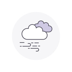 Cloud  vector icon stock illustration