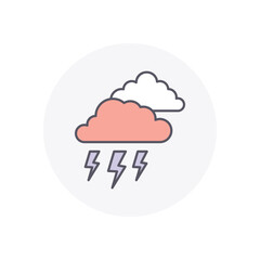 Cloud  vector icon stock illustration