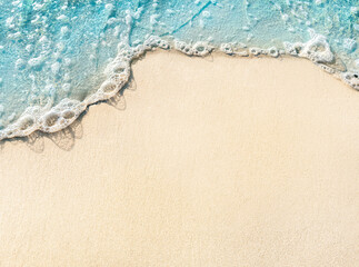 sea ​​foam on sand. sea summer background