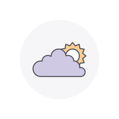 Cloud  vector icon stock illustration