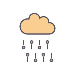 Coud  vector icon stock illustration