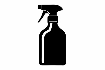 reusable room spray bottle silhouette vector illustration