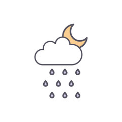 Umbrella  vector icon stock illustration