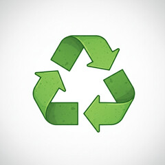 Fototapeta premium Universal Recycling Symbol: Green Arrows for Environmental Action