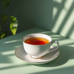 Tea in Light and Leafshadow