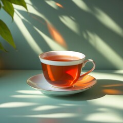 Tea in Light and Leafshadow