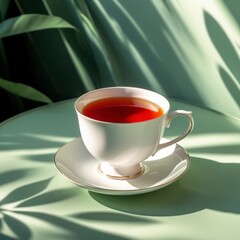 Tea in Light and Leafshadow