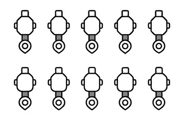 Obraz premium maxdrive q8 line art futuristic car blueprint concept
