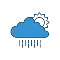 Cloud  vector icon stock illustration