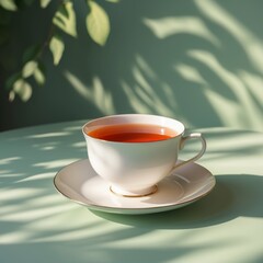 Tea in Light and Leafshadow