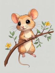 Mouse on a Twig