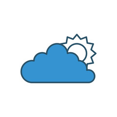 Cloud  vector icon stock illustration