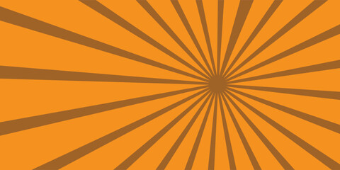 Obraz premium Orange sunburst background.
