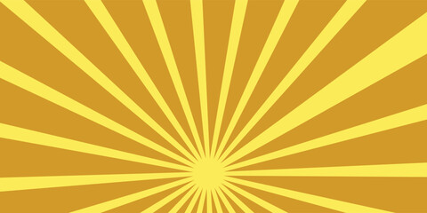 Orange sunburst background.