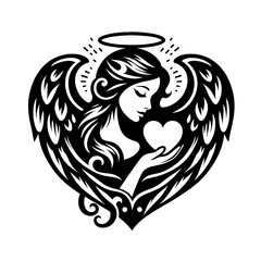 Obraz premium love angel with wings
