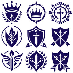 Opulent sovereignty of phantom rulers with shield and arrows