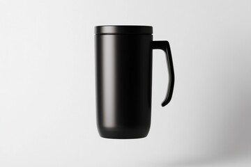 Sleek black insulated travel mug for on-the-go convenience