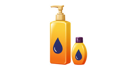 Isolated Bottles with Liquid Soap