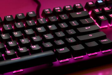 Tactile precision, neon attitude. Gaming keyboard. Every key lit like a battlefield command, this...