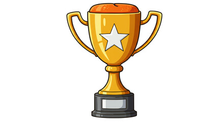 Isolated Gold Trophy