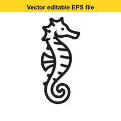 vector seahorse