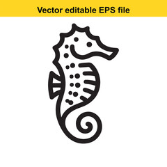 vector seahorse