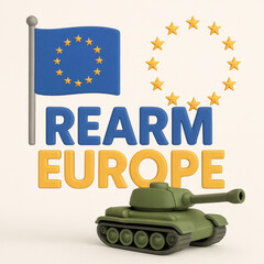 ReArm Europe – 3D Concept of Defense and Strategic Military Investment - Generative AI