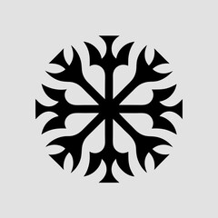 snowflake icon vector illustration