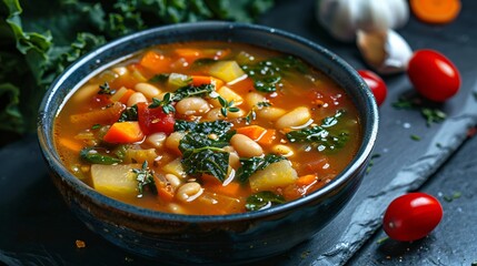 Hearty White Bean Vegetable Soup Recipe of excellence in splendor beyond compare with grace