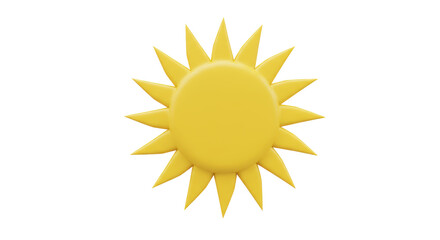 Isolated Cartoon Sun