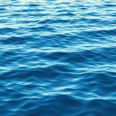 Obraz premium Subtle blue sea ripples forming gentle waves, tranquil backdrop, shade, visual, calm