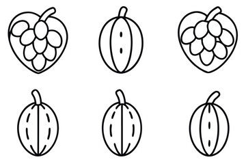 raisin line art contemporary artistic design clean lines