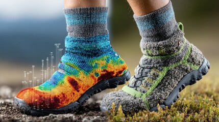 Thermal Imaging of Grounding Socks Demonstrating Energy Transfer