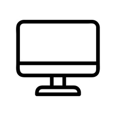  Computer icon in game with black line style