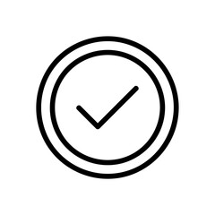 Checklist button icon in game with black line style