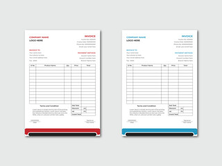 Modern Corporate and attractive Business Invoice Template Design for your company