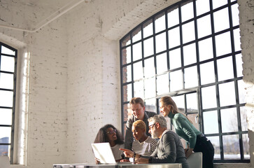 group of business people in office