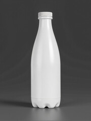 Blank white mockup of commercial bottle packaging