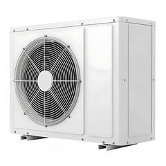 Outdoor unit of a heat pump system.